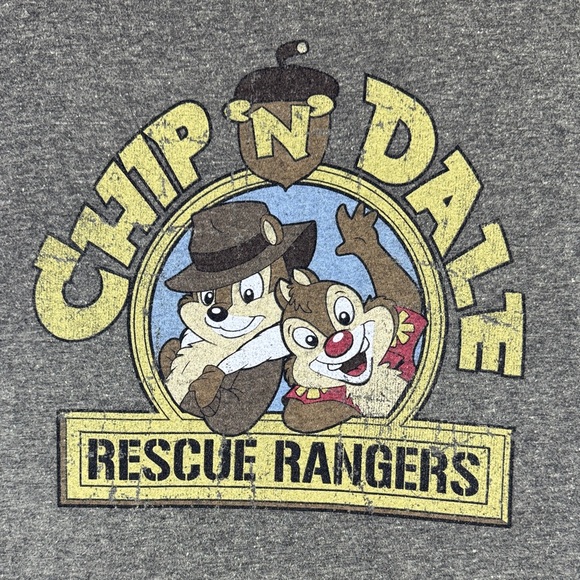 Chip 'n' Dale Rescue Rangers Gray Graphic Tee - Picture 2 of 7